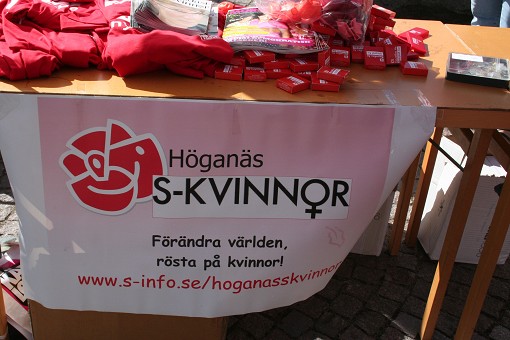 Affisch med slogan 