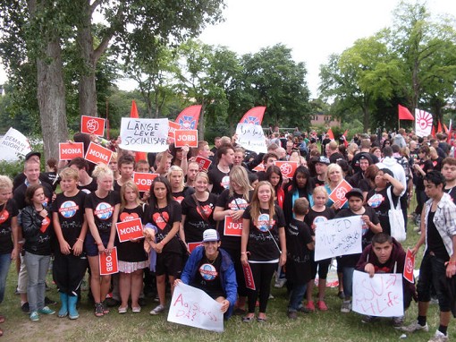 innan demostrationståget