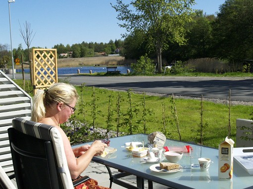 Frukost vid V�dd�kanal 24 maj 2009