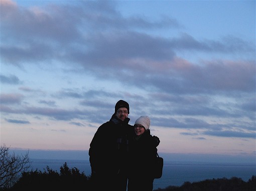 Far och dotter p� H�kull, Kullaberg