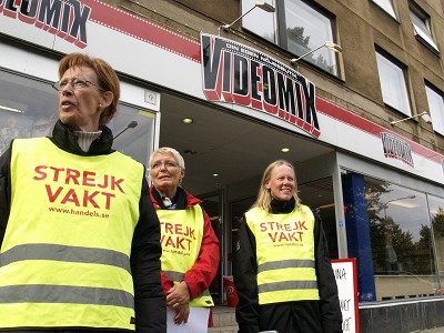 Strejkvakter Videomix i Landskrona