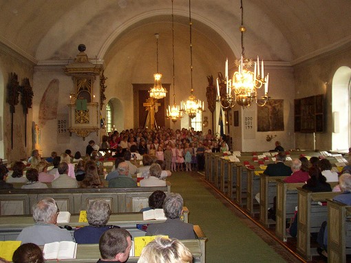 Avslutning i kyrkan
