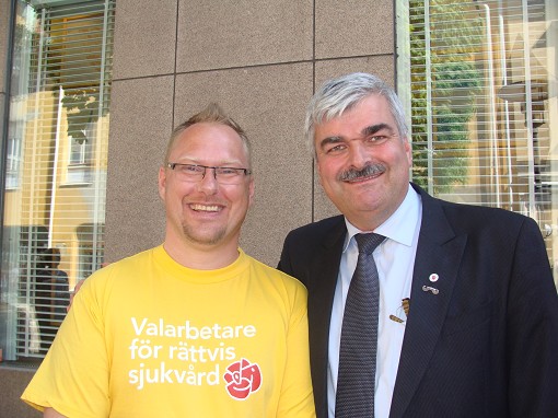 Krister Kronlid och H�kan Juholt