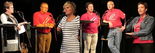 Fem av v�ra sju ordf�randekanidater och riksdagskandidaten peppade oss.