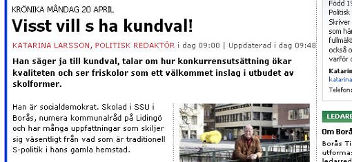 Visst vill S ha kundval