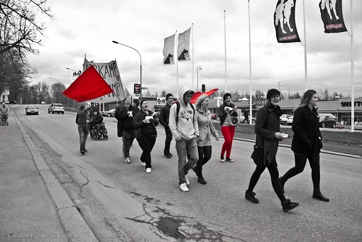 1:maj 2010 Karlskoga bild demonstration