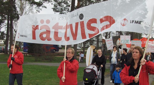 1-maj demonstration 2008 i Vaggeryd